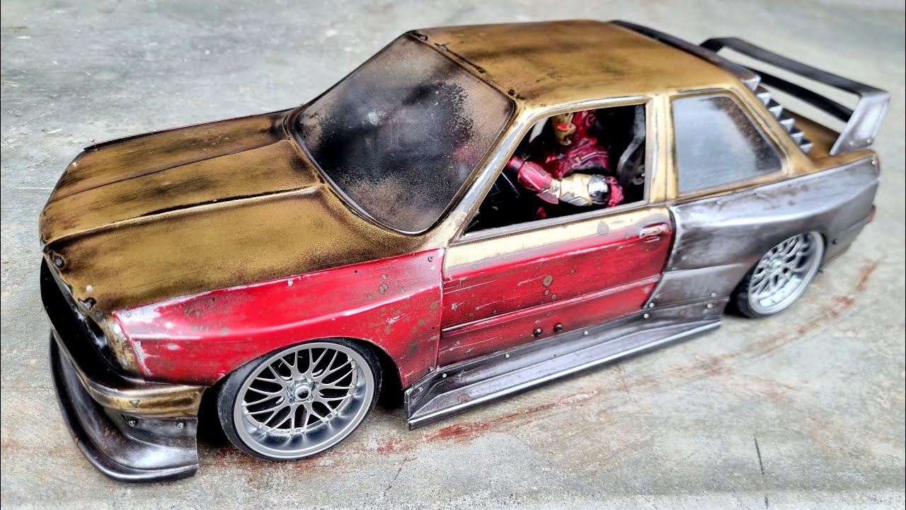 Customer's Iron Man BMW E30 drifter. RC Animatronics by Danny Huynh Creations.