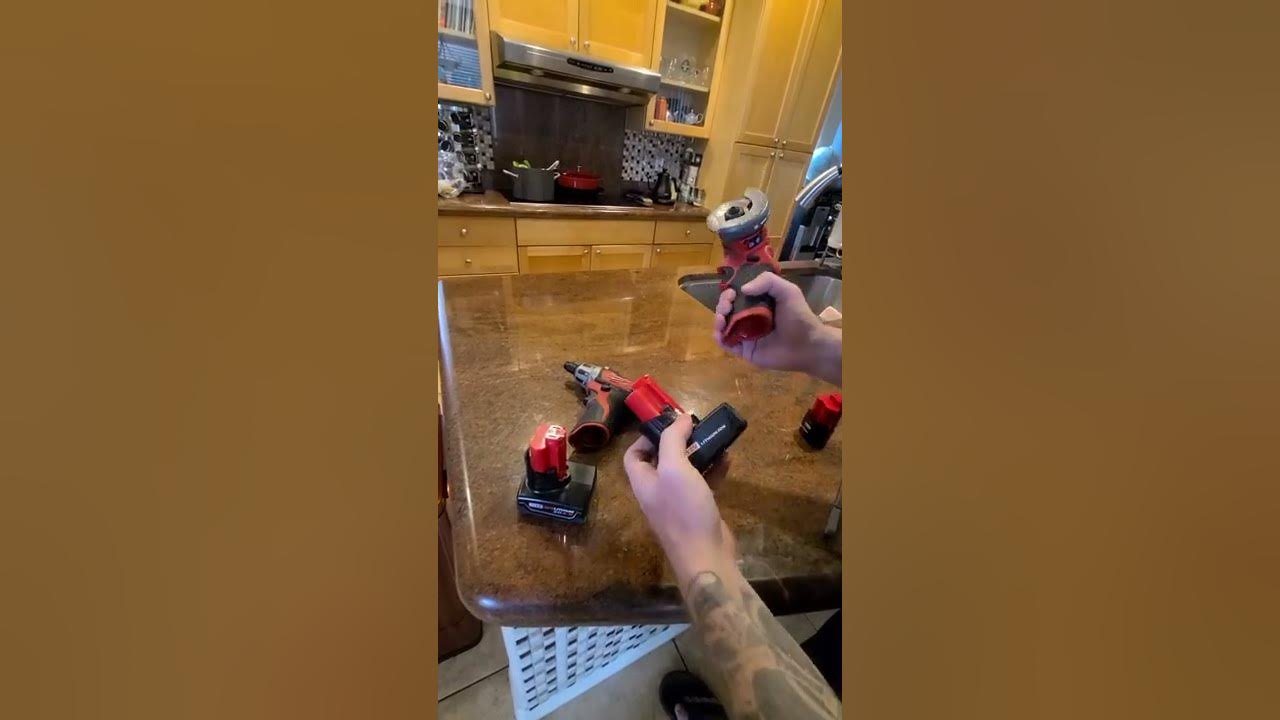 Milwaukee 12 volt battery removal made easier - YouTube