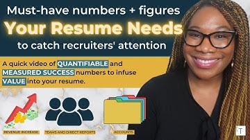 NUMBERS to Include ON YOUR RESUME to Get Recruiters to CALL YOU | What to Quantify on Your Resume
