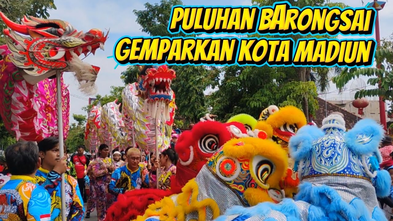 Madiun, Kirab Barongsai menyambut tahun baru Imlek