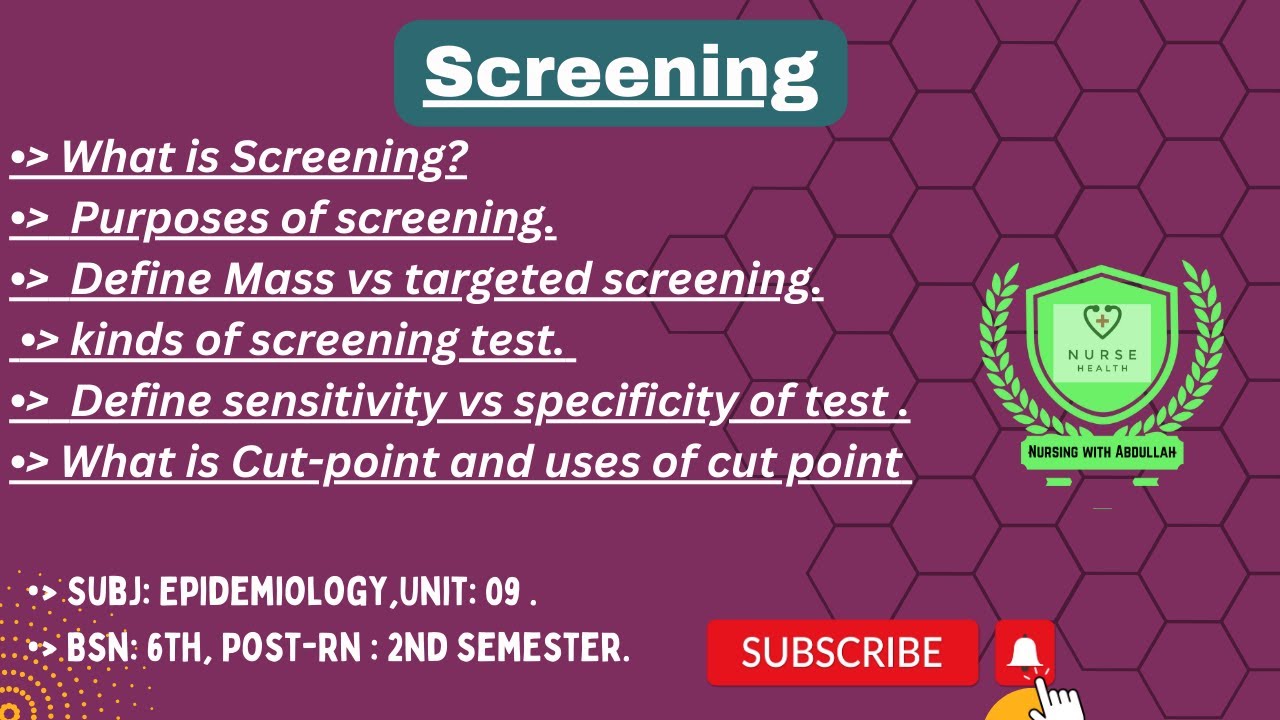 What Is Screening In Urdu Sensitivity Vs Specificity Of Test BsN 6th what-is-screening-in-urdu-sensitivity-vs-specificity-of-test-bsn-6th