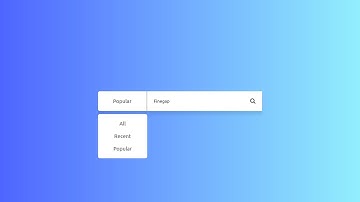 HTML Search Box with Custom Dropdown Menu - Full Tutorial