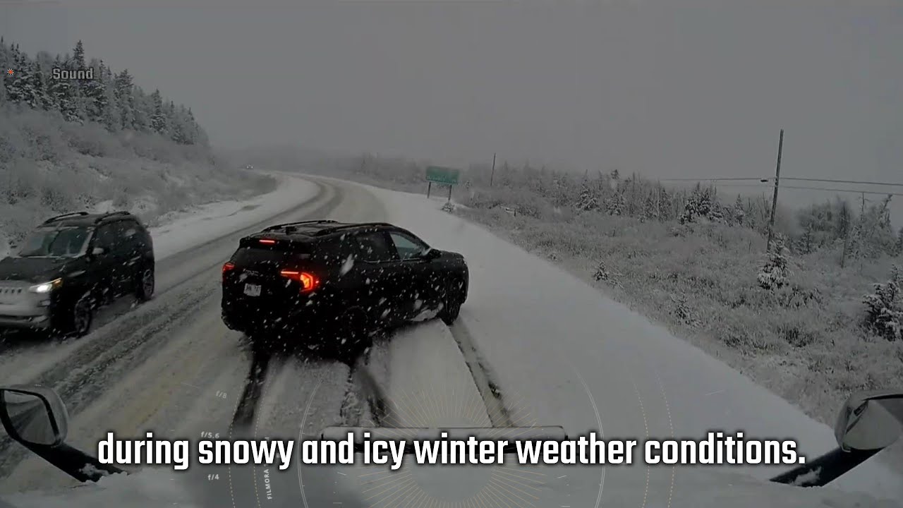 This is why truck drivers should be extra careful on icy roadways - YouTube