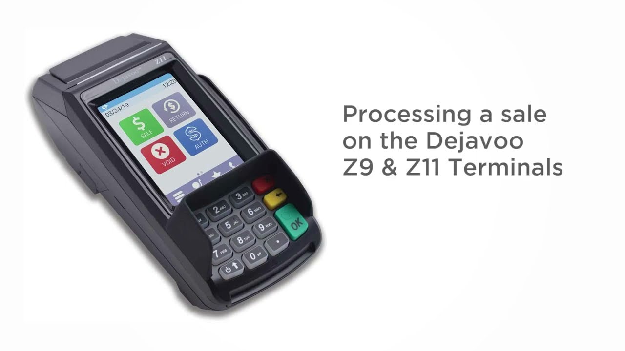 Processing a sale on the Dejavoo Z9 & Z11 Terminals