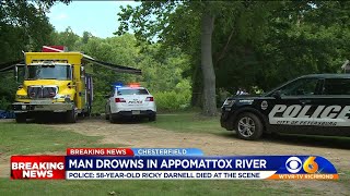 Dive team pulls man's body from Appomattox River