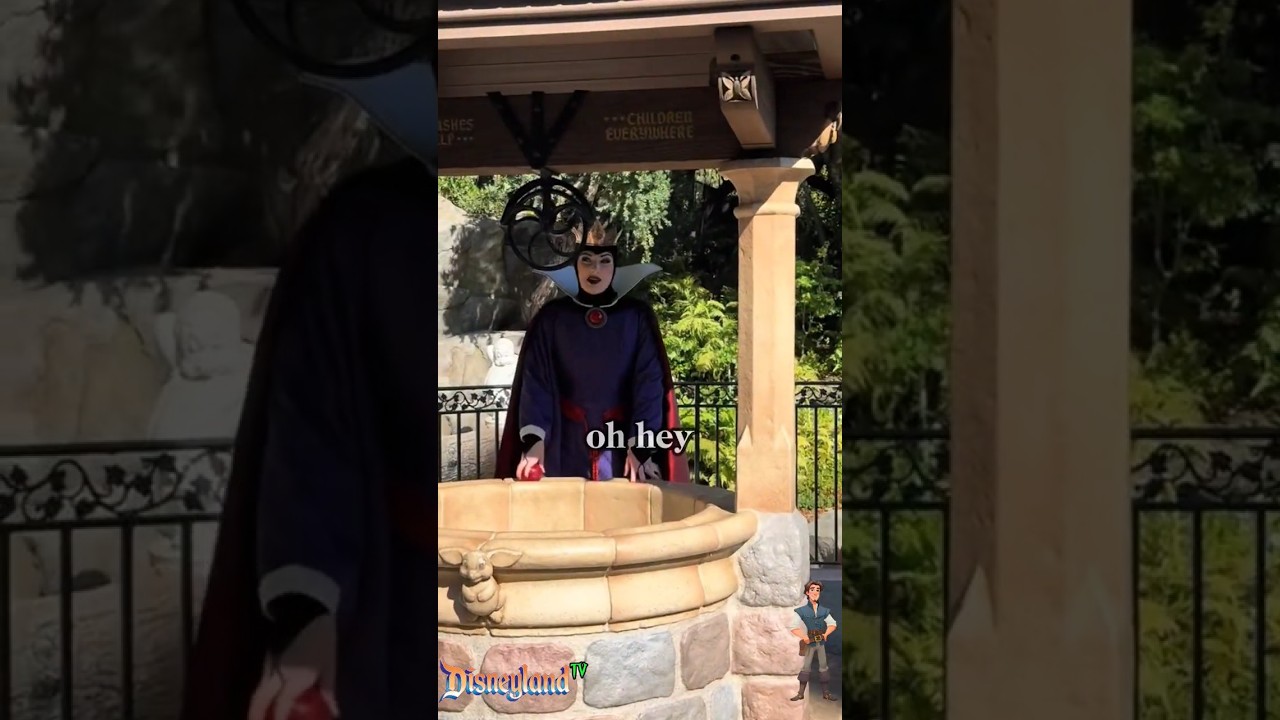 Evil Queen Bumps Into Flynn Rider at Disneyland! Her Look Says It All 😱✨ 