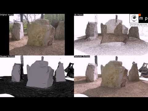 3D Model of Large Boulders - Structure from Motion with Visual SfM and CMPMVS
