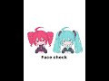 Her boyfriend's a loser :(...miku x teto face check trend! #miku #teto
