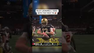 Notre Dame scores first in the National Championship game 💰 #cfb #cfbbetting #sportsbetting