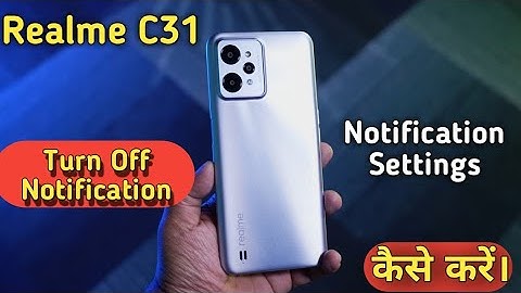 How To Hide Notification In Realme C31,RealmeC31 Notification Setting,Notification Hide in RealmeC31
