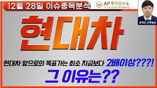 현대차(005380) - 현대차 앞으로의 목표가는 최소 지금보다 2배이상! 그 이유는