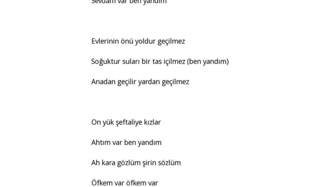 halk turkusu evlerinin onu yaldiz piyade sarki sozleri lyrics youtube