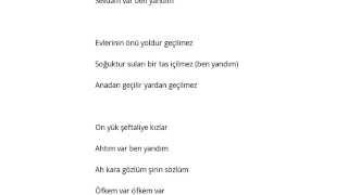 Halk Türküsü Evlerinin Önü Yaldız Piyade Şarkı 