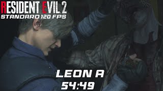 (54:49) Resident Evil 2 Remake Leon A Standard 120 FPS Speedrun - Speedrun Indonesia