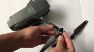 How To Install Propellers For DJI Mavic Pro.