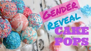 How to Make Gender Reveal\/Baby Shower Cake Pops | SUPER EASY