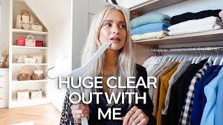 HUGE WARDROBE tidy, clear out and organisation, New Hair and Glam GRWM | Inthefrow