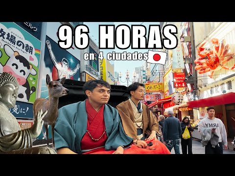 Pasamos 96 HORAS en 4 CIUDADES FAMOSAS en JAPÓN! 🇯🇵 | Debes ver antes de viajar a Japón