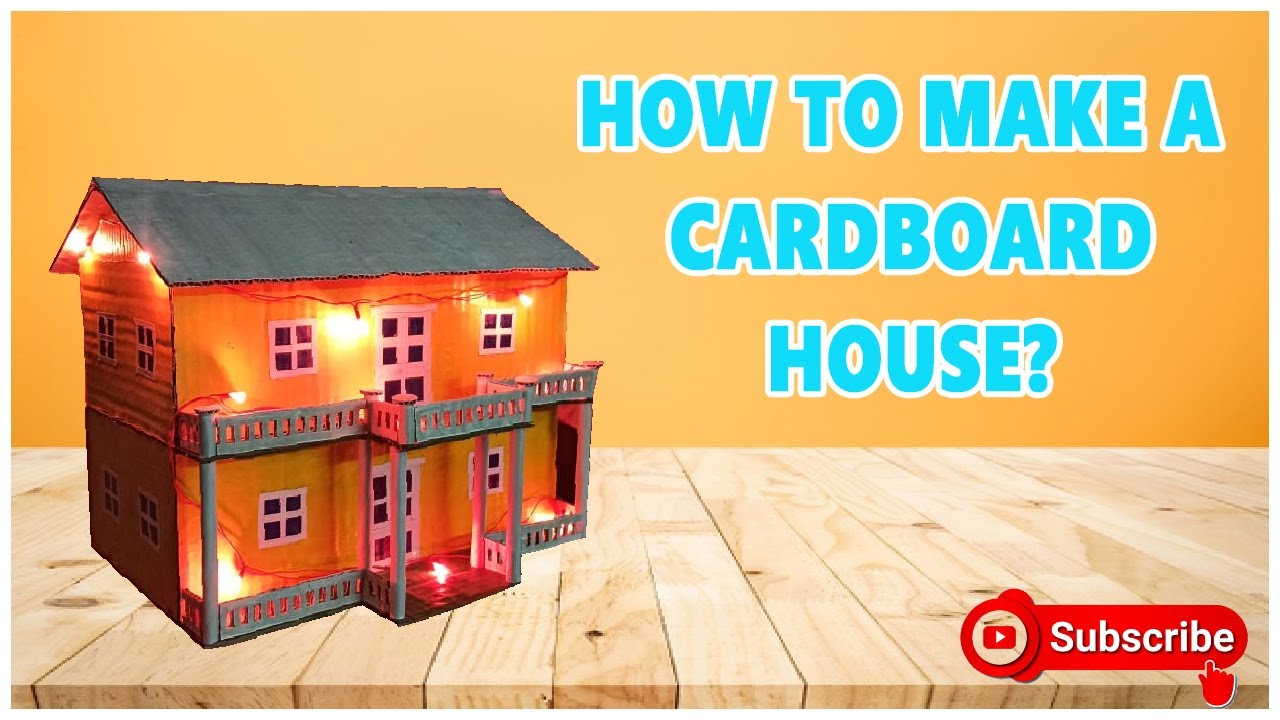 How To Make Beautiful Cardboard House Nick Crafter YouTube