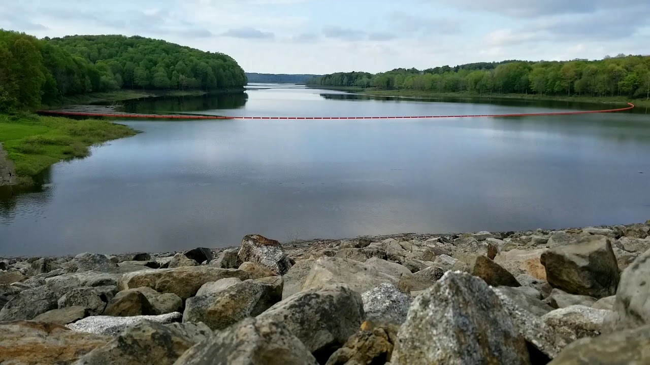 Skipping Stones at Union City Dam, Pennsylvania