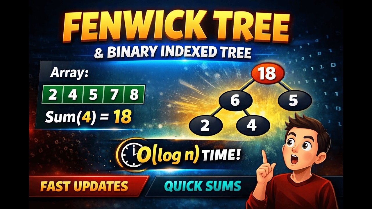 Fenwick Tree Made Simple | Master Binary Index Tree (BIT) with Easy Example
