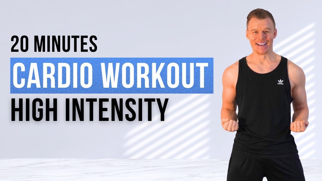 20 Min HIIT Cardio Workout to Burn Belly Fat at Home | No Equipment Needed