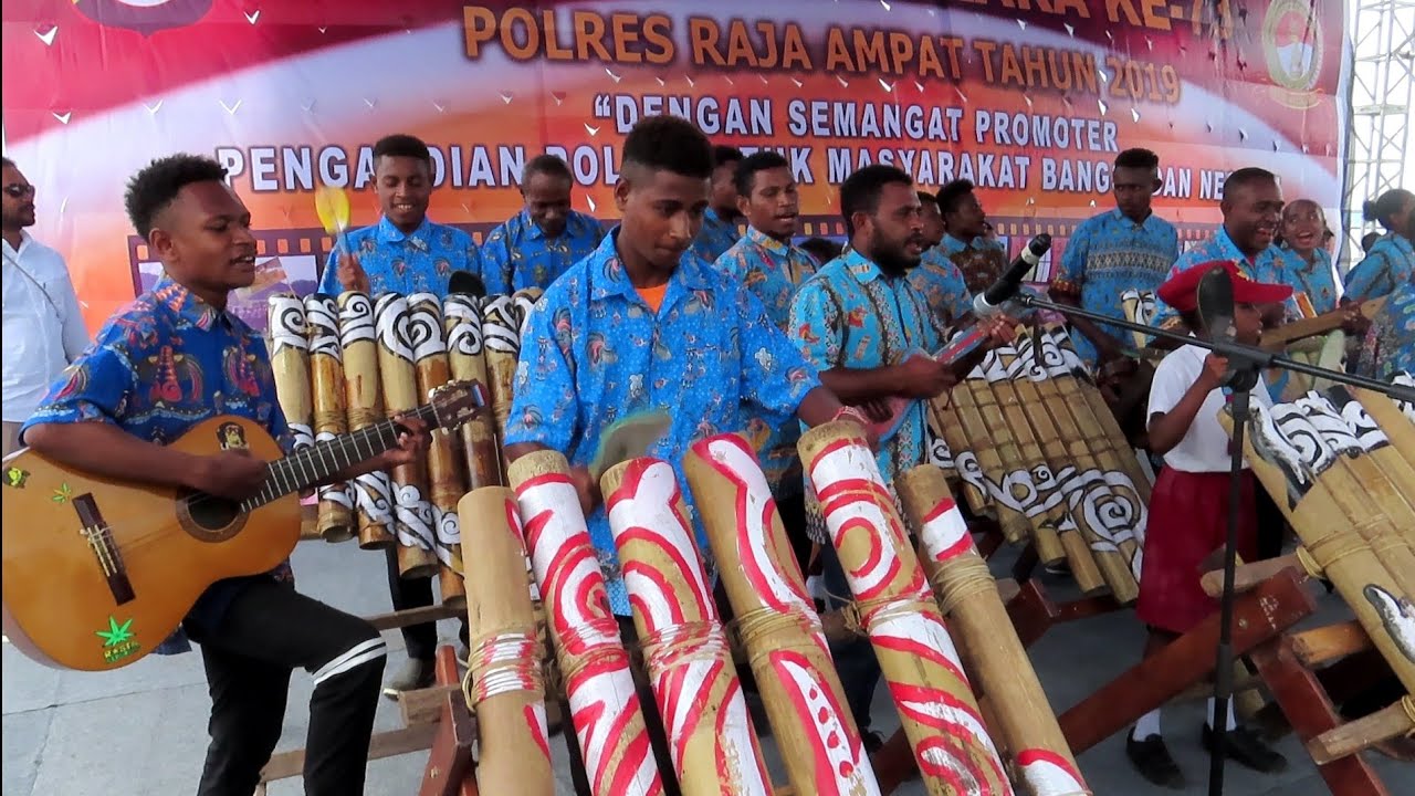 LAGU YOSIM PANCAR VERSI MUSIK BAMBU RAJA AMPAT