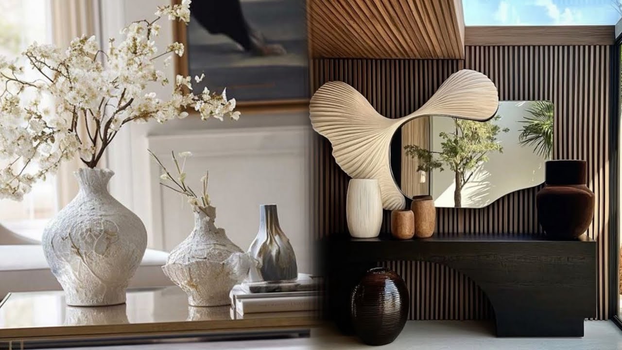 IDEAS DE DECORACIÓN MODERNA 2025!!  JARRONES ELEGANTES Y CHIC PARA QUE TU HOGAR BRILLE CADA DÍA