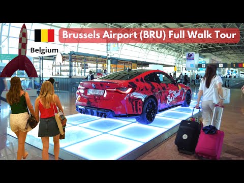 Belgium Brussels Airport (BRU) Full Walk Tour