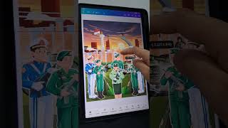 TUTORIAL DESAIN POSTER HARI TENTARA DI CANVA PAKAI HP #canva#poster#haritnii#pendidikan#tentara