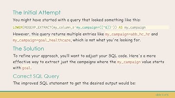 Mastering REGEX in SQL: Extracting Specific Campaigns in BigQuery