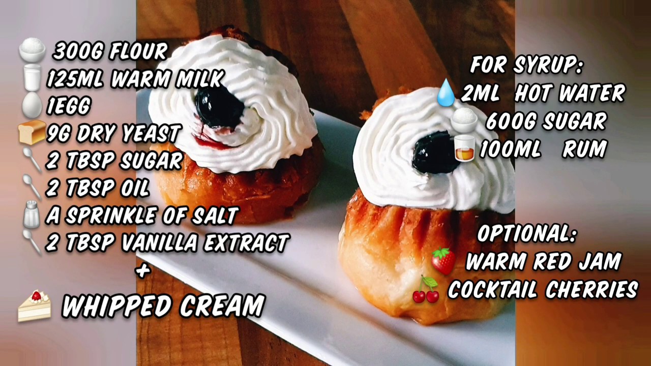 RUM BABA / SAVARIN / FILLED JUICY CUPCAKES YouTube