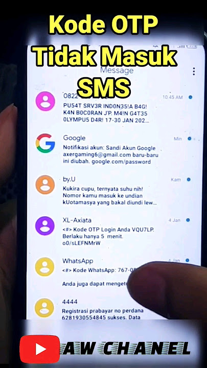 Cara Mengatasi Kode OTP Tidak Masuk SMS #tutorial #shorts #kodeotp