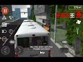Public Transport Simulator бело-красный сочленённый автобус.(марш.999).(Часть 5)
