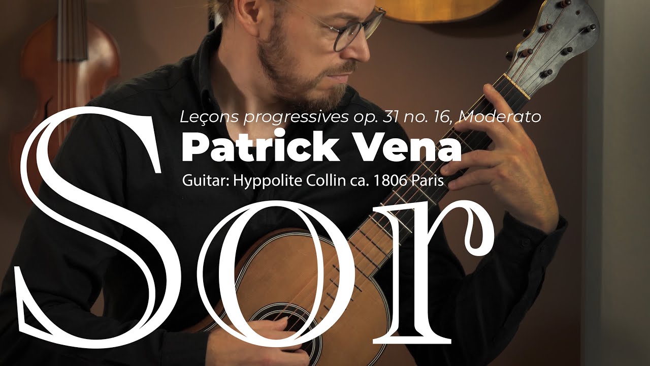 F.Sor: 24 Leçons progressives Op.31, no.16, Moderato | Hyppolite Collin ca.1806 | Patrick Vena