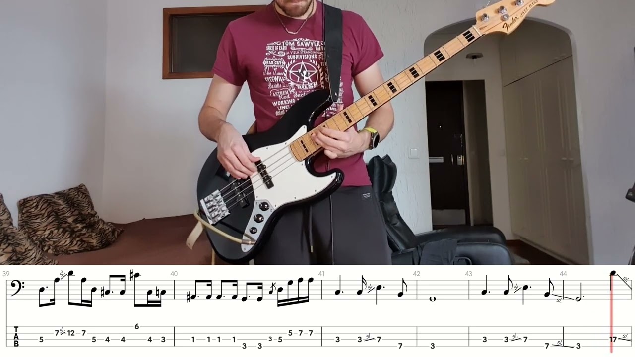 Riverside - Acronym Love Bass Cover With Tabs