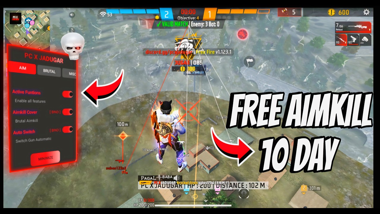 FREE AIMKILL OB53 ЁЯТ╗FREE FIRE PC PANELЁЯОп AIMKILL DOWN + FLY + TELEPORT ANYWHERE | 100% BRUTAL PANEL