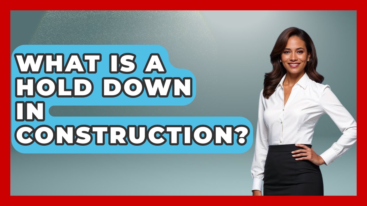 What Is A Hold Down In Construction? - Civil Engineering Explained