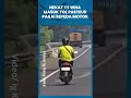 VIRAL !!! WNA Masuk Tol Pasteur Pakai Sepeda Motor, Jadi Korban Pakai Penunjuk Arah