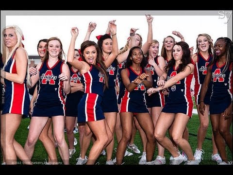 Cheerleaders Practice Dancing Gangnam Style Allen Eagles - YouTube