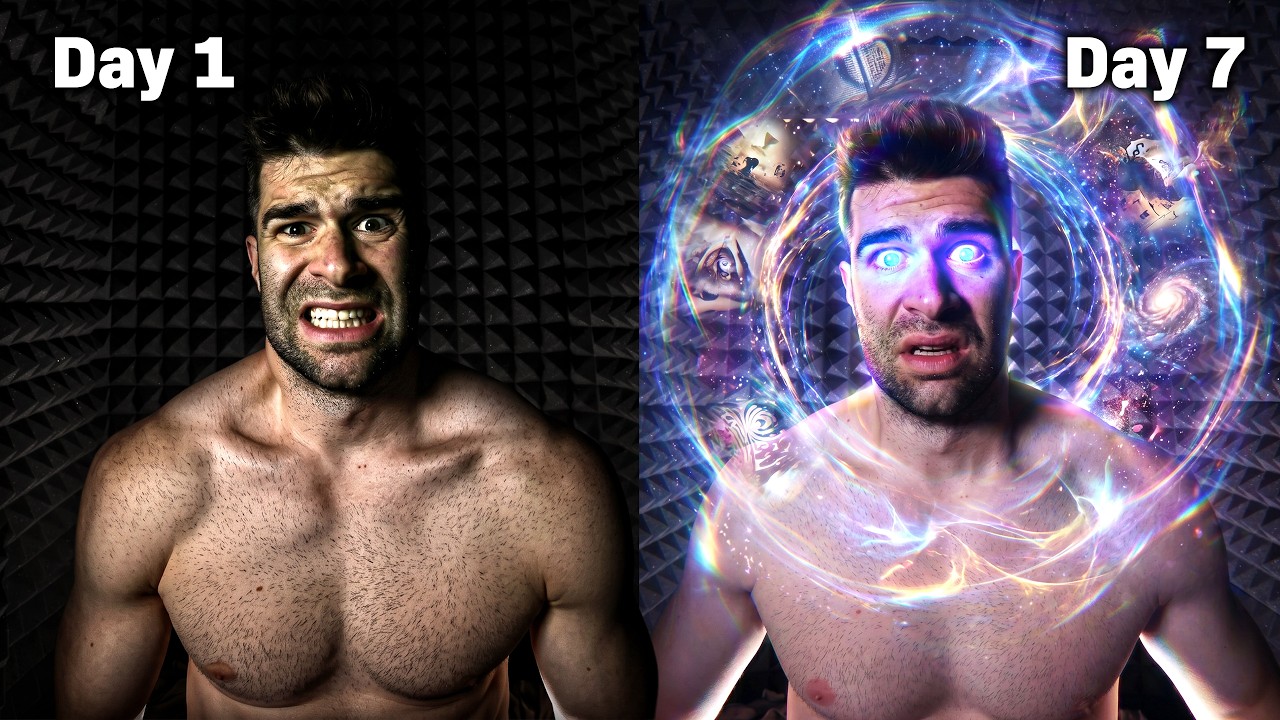 I Spent 1 Hour Inside A Total DARK BOX Every Day - For 7 Days (Sensory Deprivation)
