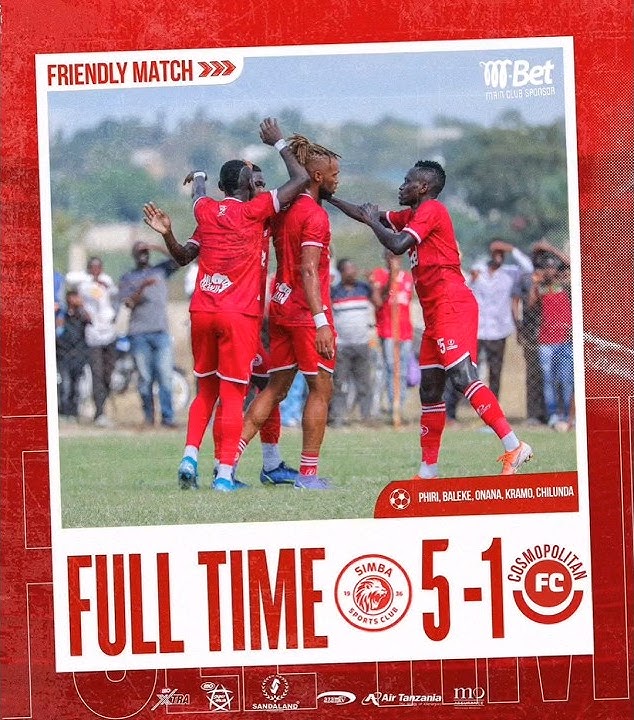 Simba vs Cosmopolitan Friendly Match 2023 | Matokeo 5-1