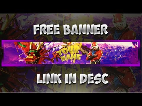 Free Fortnite Battle Royale Youtube Banner Template 2018 Youtube