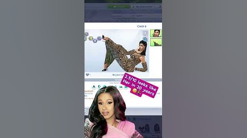Rating Cardi B on the sims 4 gallery ! #rap #cardib #sims4 #sims4cc #shorts #viralvideo