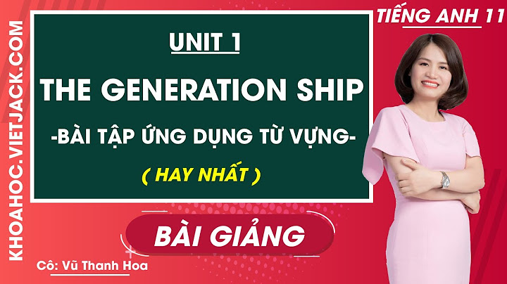 Bài tập từ vựng unit 1 lớp 11 năm 2024