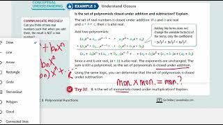 EnVision Algebra 2 Lesson 3-2: Adding, Subtracting, and Multiplying Polynomials - Example 3