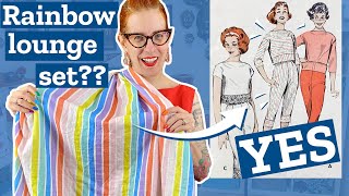 I sewed a PERFECT 1950s vintage loungewear set! 😍
Im sewing AMAZING vintage loungewear in striped double gauze, using great hacks! 👉 The first 1,000 people to use my link will get a full year of Premium membership to Craftsy for only $1.49: https://go.craftsy.com/tashacouldmakethat2/
Watch to find out how this loungewear set in this fun fabric turns out! 💡
SUPPLIES SHOWN: 👇🏼
- Rainbow double gauze fabric: https://creatoriq.cc/45yLoOF
- Tracing paper - https://amzn.to/3HRBufx
- Seam gauge - https://amzn.to/3klmFKq
- Tailor’s ham - https://amzn.to/3FTHG6f
- Ergonomic rotary cutter- https://amzn.to/3JTrvbU
- Duckbill scissors - https://amzn.to/3Z2ujHL
- Iridescent scissors - https://amzn.to/43hQjRw
(Supplies are affiliate links–I may earn a tiny commission if you make a purchase, which helps support the channel. 🙂)
~~~~~~
🫖 Like what I’m doing? Consider buying me a tea! https://ko-fi.com/tashacouldmakethat
~~~~~~
🧶 MY KNITTING PATTERNS:
Ravelry - https://www.ravelry.com/designers/tasha-moss
Payhip - https://payhip.com/tashacouldmakethat
🏡 MY WEB SITE: https://tashacouldmakethat.com
~~~~~~
📱FIND ME elsewhere:
Instagram - https://www.instagram.com/tashacouldmakethat/
Ravelry - https://www.ravelry.com/people/TashaCould
Facebook - https://www.facebook.com/tashacouldmakethat
Threads - https://www.threads.net/@tashacouldmakethat
👉🏼 JOIN my mailing list for updates! http://eepurl.com/h9pBu9
👉🏼 SUBSCRIBE for Linktree updates (links like when I have new videos, blog posts, pattern releases) - https://linktr.ee/tashacouldmakethat
~~~~~~
Music: YouTube Audio Library
Sound effect: ZapSplat.com
This video was sponsored by Craftsy
#vintagesewing
TIMESTAMPS
00:00 - Introduction to the 1950s loungewear project
00:26 - Pattern overview: Butterick 8640 (circa 1957)
00:46 - Working with striped double gauze fabric
01:34 - Planning stripe placement to match the vintage envelope
03:03 - Stripe direction details (bodice vs. pants)
04:01 - Completing the top
04:38 - Drop sleeve construction
05:09 - Comparing patterns: Butterick 8640 vs. 7557
05:48 - Going rogue on the pants I sewed a PERFECT 1950s vintage loungewear set! 😍