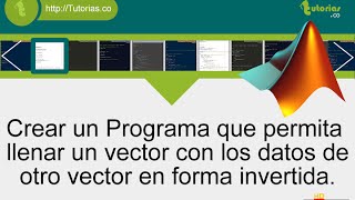 arrays – matLab (intercambio vector forma invertida)