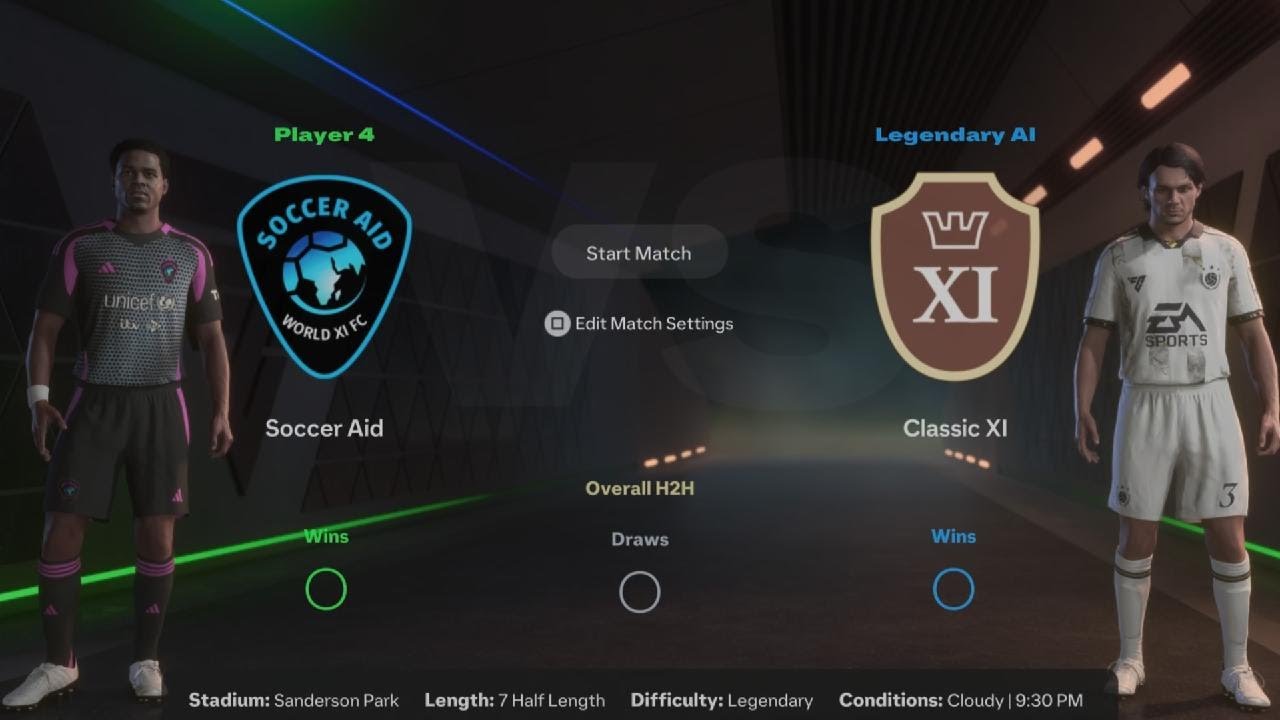 FC25|SOCCER AID V/S CLASSIC XI |SAW V/S CXI