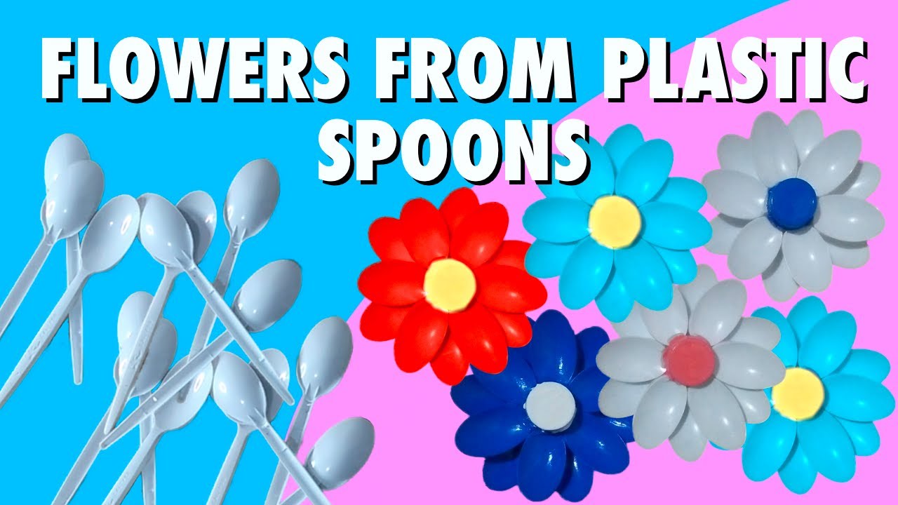 AWESOME FLOWERS WITH 12 PETALS | DIY Plastic Spoon Craft